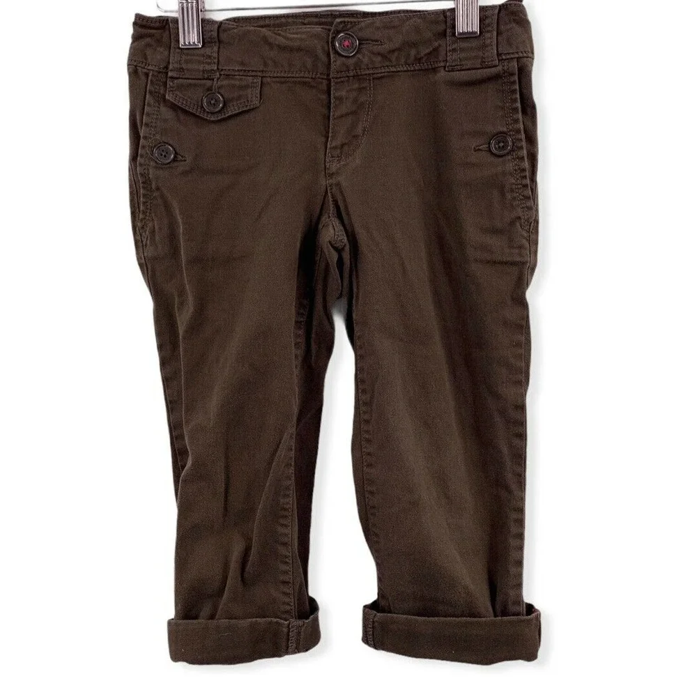 Gap Kids Brown Roll Cuff Ankle Pant Size‎ 7